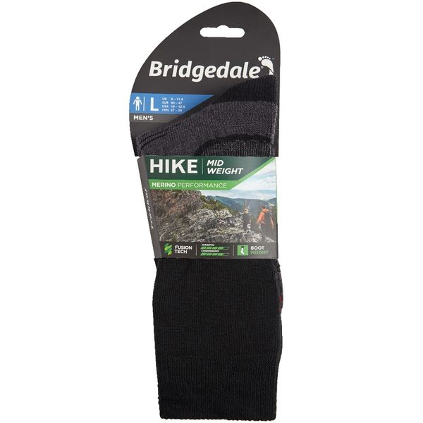 Bridgedale носки Hike MW Endurance black S