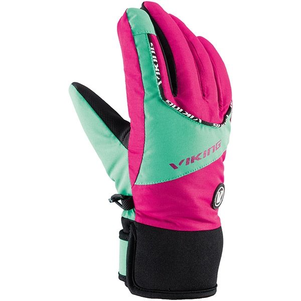 Viking перчатки Fin Jr pink-green 3